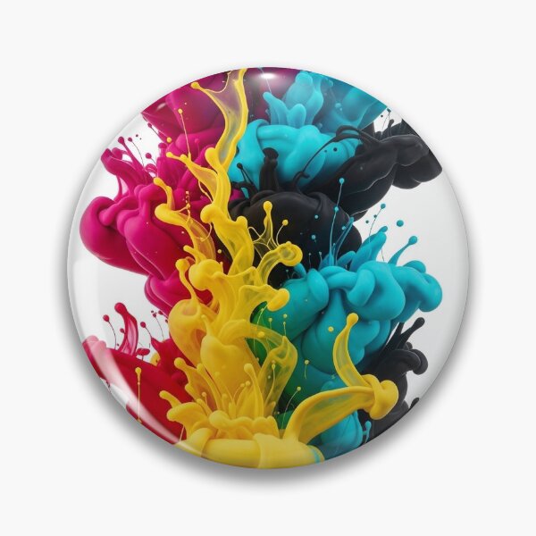 Item preview, CMYK Explosion — Abstract Fluid Art designed and sold by DrymyStore13.