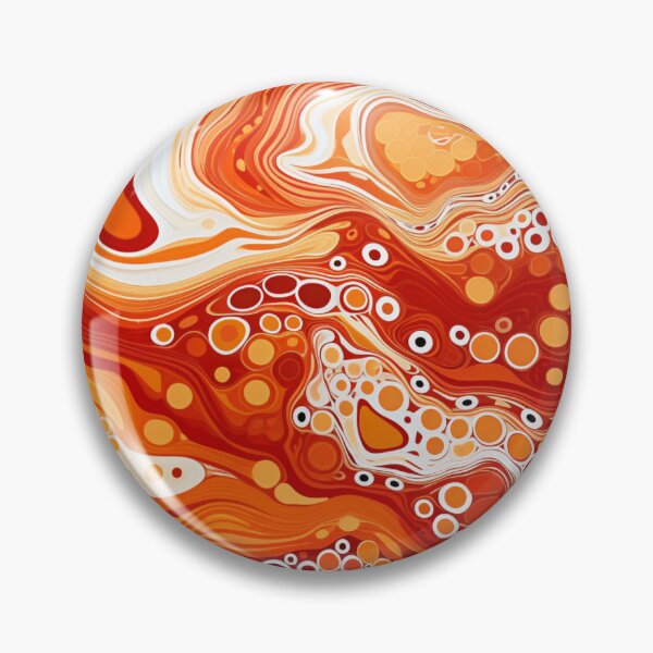 Item preview, Aboriginal Inspired Dot Art - Bright Lava Pattern designed and sold by GrinGalore.