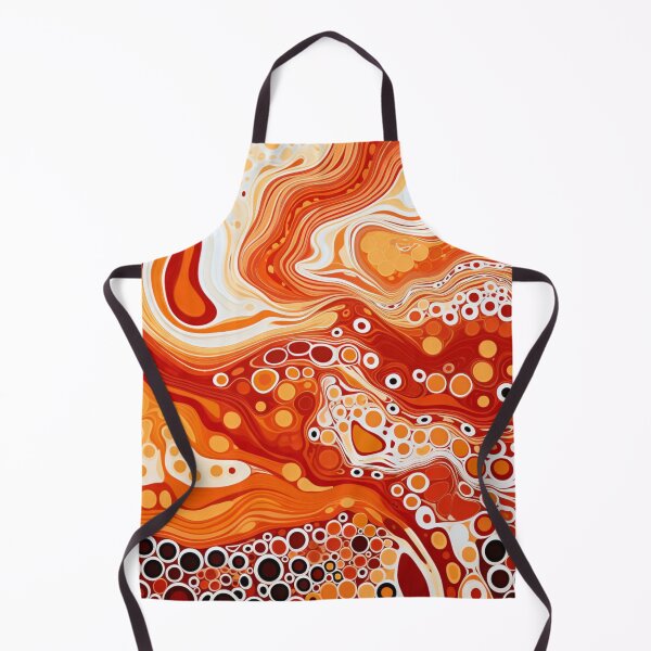 Item preview, Aboriginal Inspired Dot Art - Bright Lava Pattern designed and sold by GrinGalore.