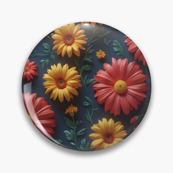 Item preview, 3D Flowers Red Yellow designed and sold by NK-Studios .