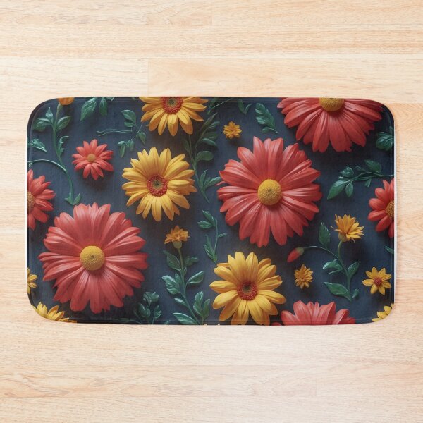 Item preview, 3D Flowers Red Yellow designed and sold by NK-Studios .