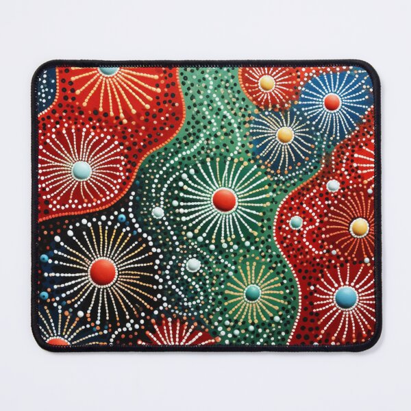 Item preview, Aboriginal Inspired Dot Art - Wildflowers in the Waves designed and sold by GrinGalore.