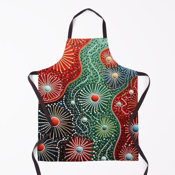 Item preview, Aboriginal Inspired Dot Art - Wildflowers in the Waves designed and sold by GrinGalore.