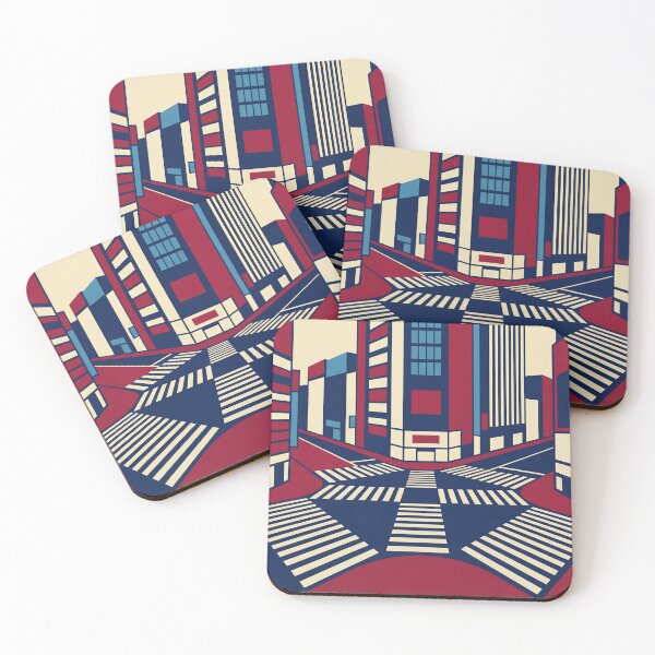 Item preview, Iconic Shibuya Crossing Tokyo – Modern Geometric Illustration designed and sold by amithc.