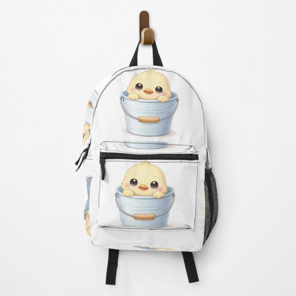 Item preview, Cute Duck Peeking from Bucket Kawaii Design designed and sold by Sadia Jannat.