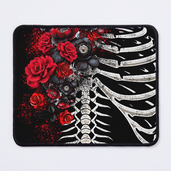 Item preview, Dark Floral Skeleton Ribcage Rose Gothic Aesthetic designed and sold by ViTee Design.