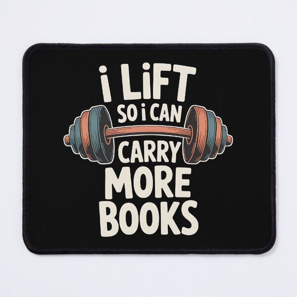 Item preview, I Lift So I Can Carry More Books - Perfect design for a book lover and gym addict who combines a passion for reading with a dedication to workout and strength. designed and sold by ZyziowskyArt.