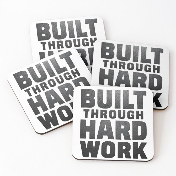 Item preview, Built Through Hard Work | Faith & Fitness Motivation designed and sold by guchieworldcollection.