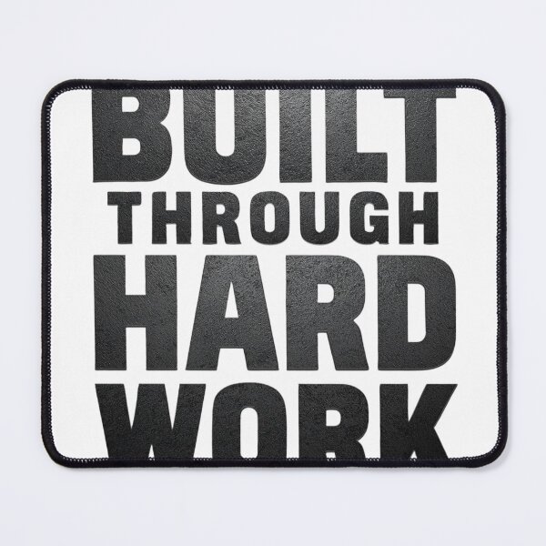 Item preview, Built Through Hard Work | Faith & Fitness Motivation designed and sold by guchieworldcollection.