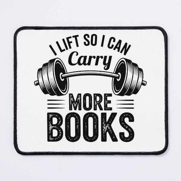 Item preview, I Lift So I Can Carry More Books - Perfect design for a book lover and gym addict who combines a passion for reading with a dedication to workout and strength designed and sold by ZyziowskyArt.