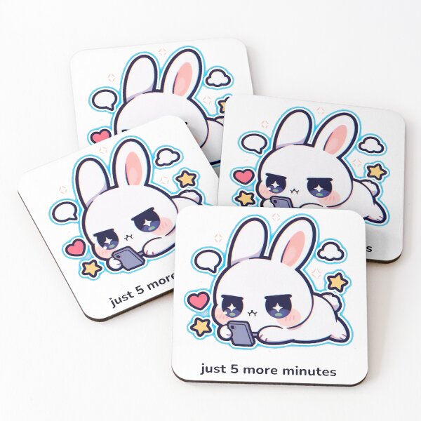 Item preview, Doomscroll Bunny Just 5 More Minutes Cute designed and sold by EkaArtShop.