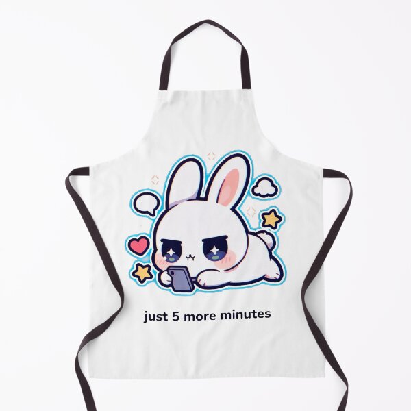 Item preview, Doomscroll Bunny Just 5 More Minutes Cute designed and sold by EkaArtShop.