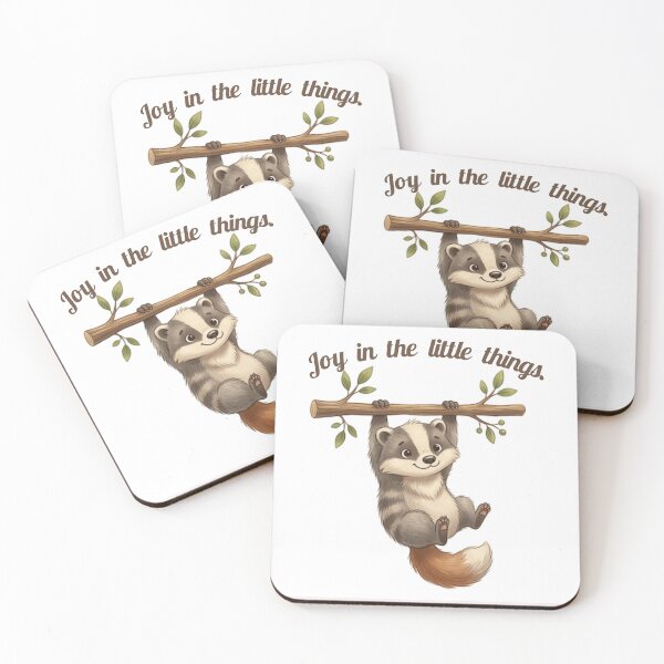 Item preview, Joy in the Little Things - Cute Hanging Raccoon designed and sold by HALYNA070824.