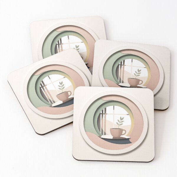Item preview, Quiet Morning Ritual Soft Wellness Coffee illustration designed and sold by TrendMorphic.