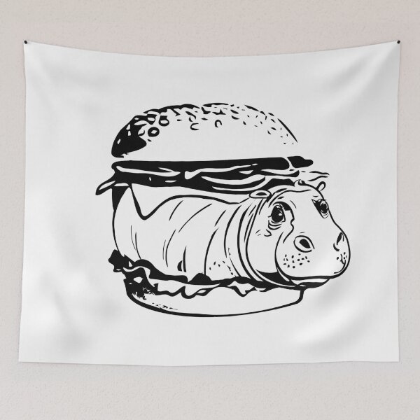 Item preview, Moo Deng Burger designed and sold by bearification.