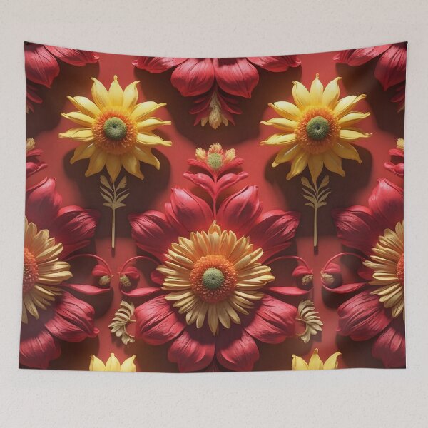 Item preview, Real Exotic Flowers Yellow Red designed and sold by NK-Studios .