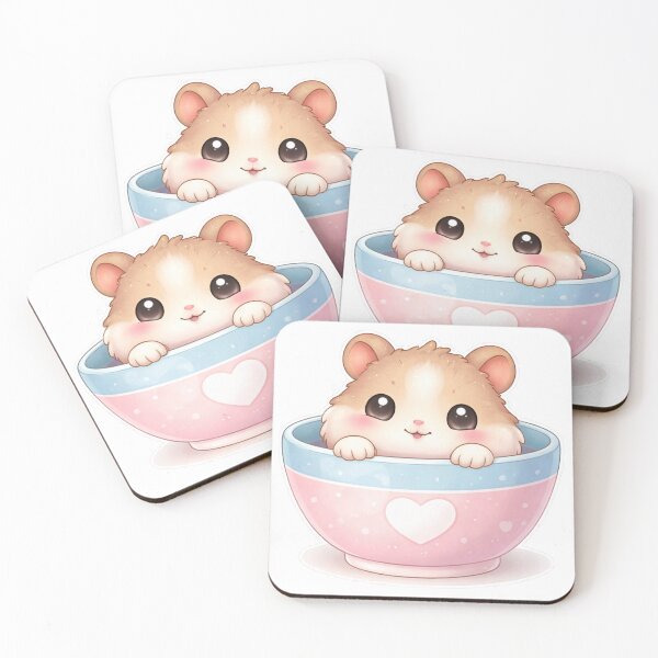 Item preview, Cute Hamster Peeking from Bowl Kawaii Design designed and sold by Sadia  Jannat.