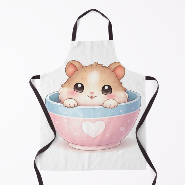 Item preview, Cute Hamster Peeking from Bowl Kawaii Design designed and sold by Sadia Jannat.