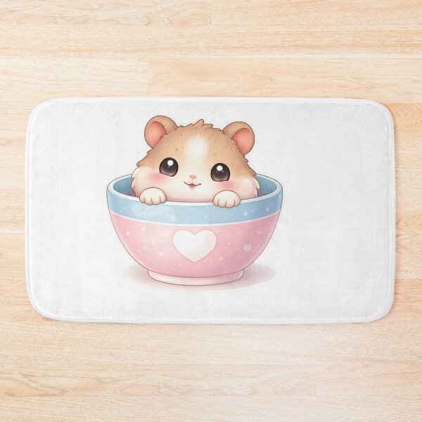 Item preview, Cute Hamster Peeking from Bowl Kawaii Design designed and sold by Sadia  Jannat.