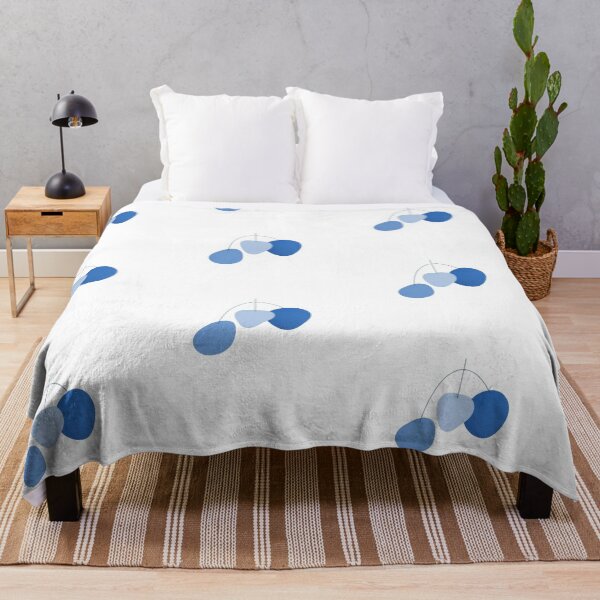 Item preview, Abstract Blue Shapes Minimal Line Art designed and sold by TinyWarmThing.