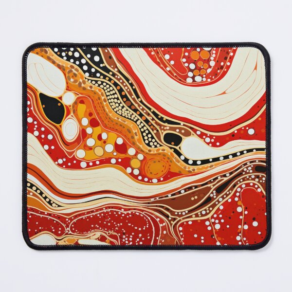 Item preview, Aboriginal Inspired Dot Art - Lava Waves designed and sold by GrinGalore.