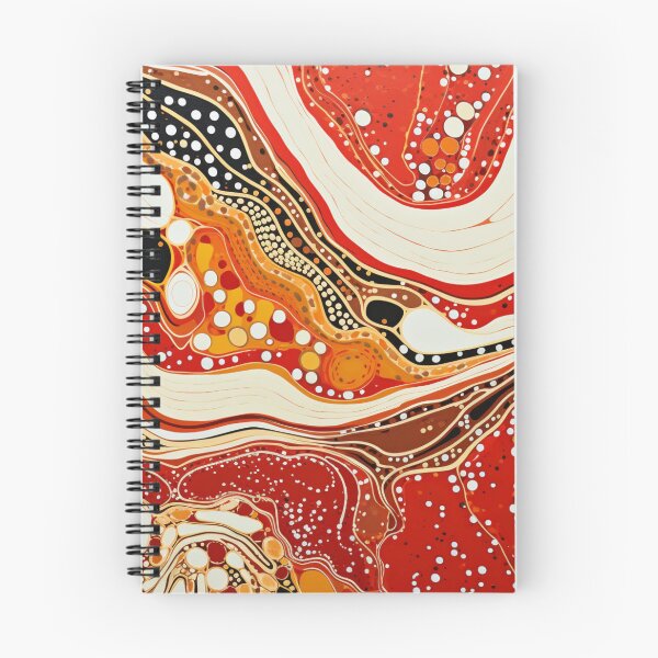 Item preview, Aboriginal Inspired Dot Art - Lava Waves designed and sold by GrinGalore.