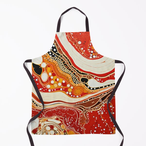Item preview, Aboriginal Inspired Dot Art - Lava Waves designed and sold by GrinGalore.