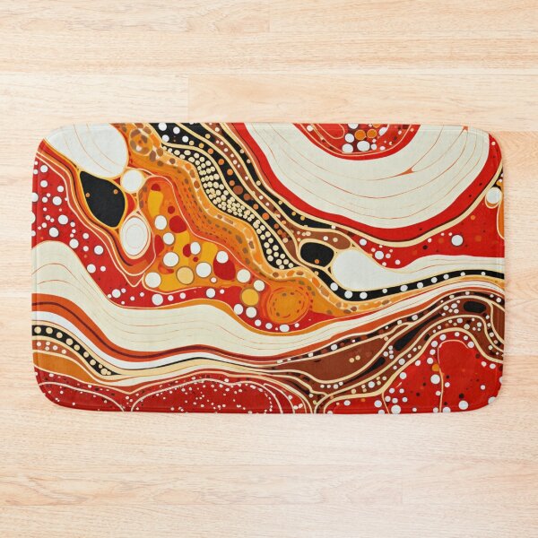 Item preview, Aboriginal Inspired Dot Art - Lava Waves designed and sold by GrinGalore.