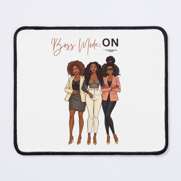 Item preview, Boss Mode ON — Stylish Black Women Illustration Empowerment Art Girl Boss Squad designed and sold by nancysdaughter.
