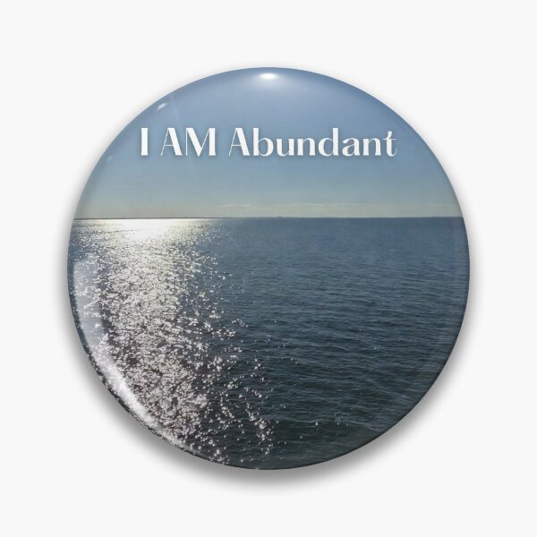 Item preview, I AM Abundant Ocean Sunshine Affirmation Motivational Quote Soul'outions designed and sold by NewyoufromMe.