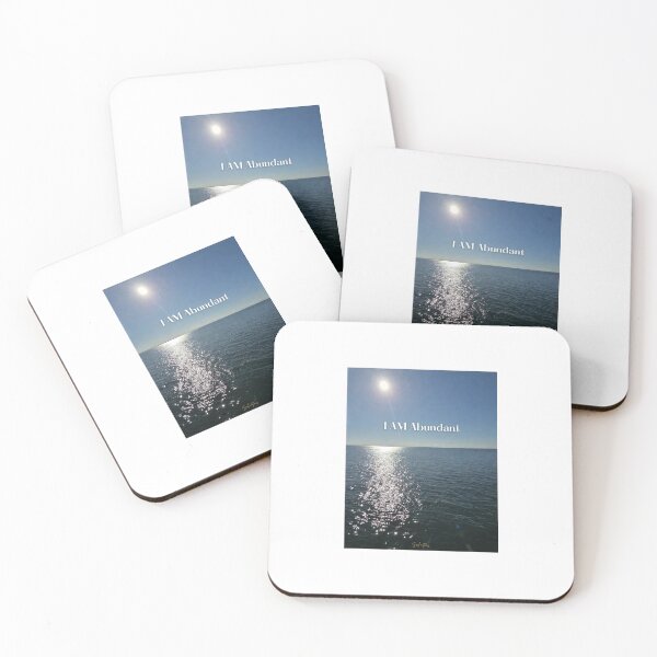 Item preview, I AM Abundant Ocean Sunshine Affirmation Motivational Quote Soul'outions designed and sold by NewyoufromMe.