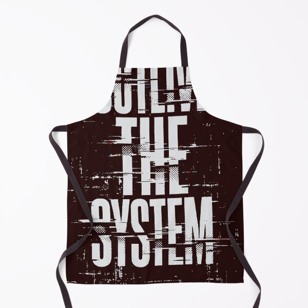Item preview, Brutalist white text OUTLIVE THE SYSTEM with digital glitch effects and halftone dots. Features scan lines and data corruption texture on solid black designed and sold by Dejbar.