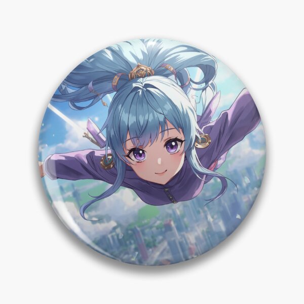 Item preview, Skyfall Anime Girl Sticker – Dreamy Flying Aesthetic designed and sold by UUCSHOP.