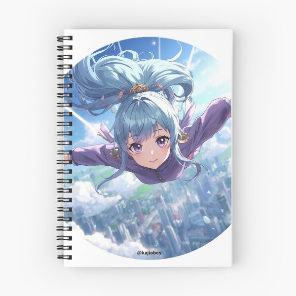 Item preview, Skyfall Anime Girl Sticker – Dreamy Flying Aesthetic designed and sold by UUCSHOP.