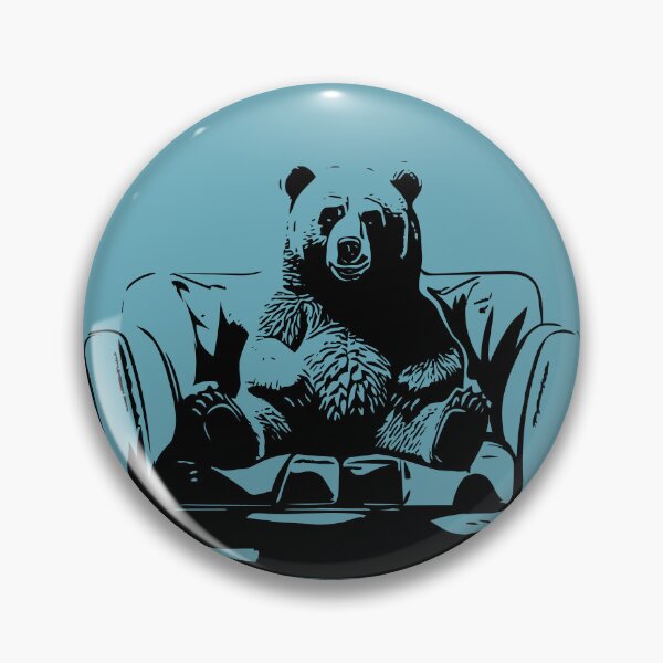 Artikelvorschau, Beary cozy – Bär sitzt auf Couch entworfen und verkauft von bearification.