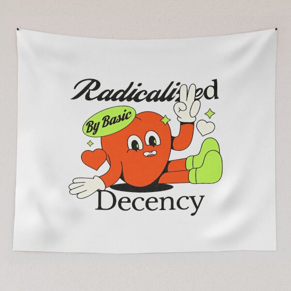 Item preview, Radicalized By Basic Decency Promotes Human Dignity And Justice designed and sold by SkeletonsDanger.