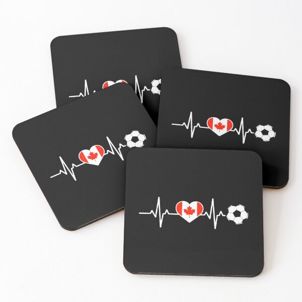 Item preview, Canada Soccer Heartbeat | Maple Leaf Football Fan designed and sold by dudelinart.