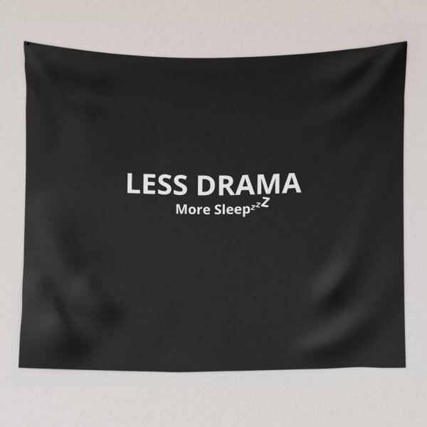 Item preview, Less Drama More Sleep – Minimalist Sleep Quote Design designed and sold by FreshLineArts.