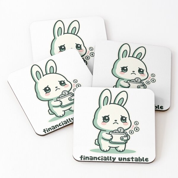 Item preview, Financially Unstable Bunny Funny Cute Meme designed and sold by EkaArtShop.