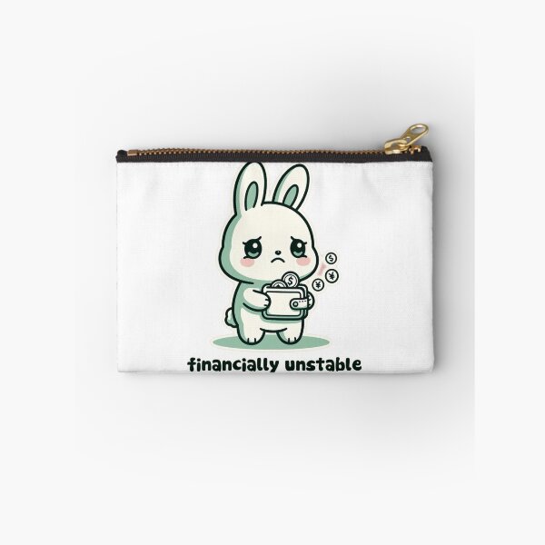 Item preview, Financially Unstable Bunny Funny Cute Meme designed and sold by EkaArtShop.