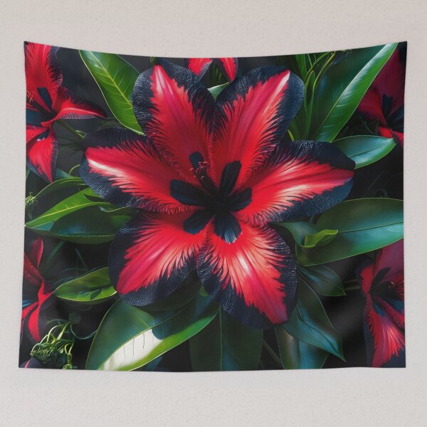 Item preview, Real Exotic Flowers Red Black 2 designed and sold by NK-Studios .