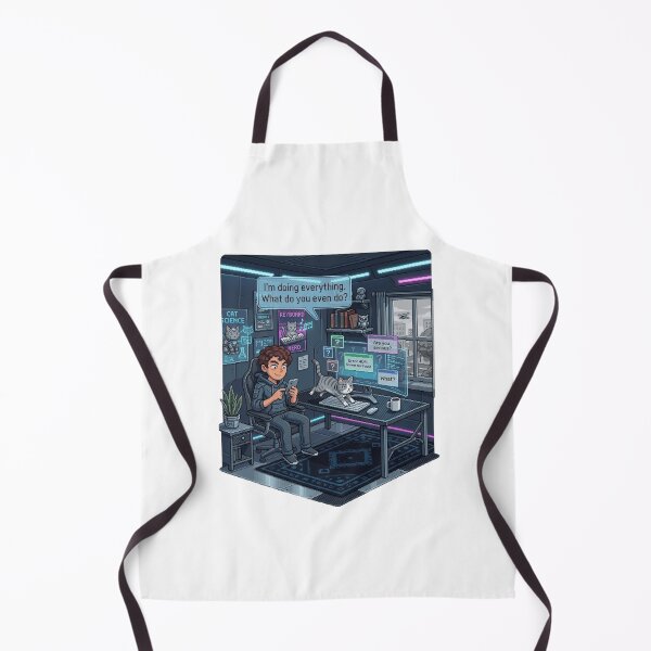 Item preview, Keyboard Helper Cat – Funny Pixel RPG Work Chaos designed and sold by PawMic.
