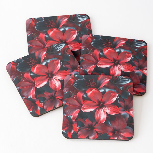 Item preview, Real Exotic Flowers Red Black designed and sold by NK-Studios .
