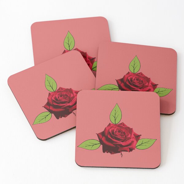 Item preview, Vibrant Red Rose Flower - Classic Romantic Botanical Illustration designed and sold by SolutionsArt.