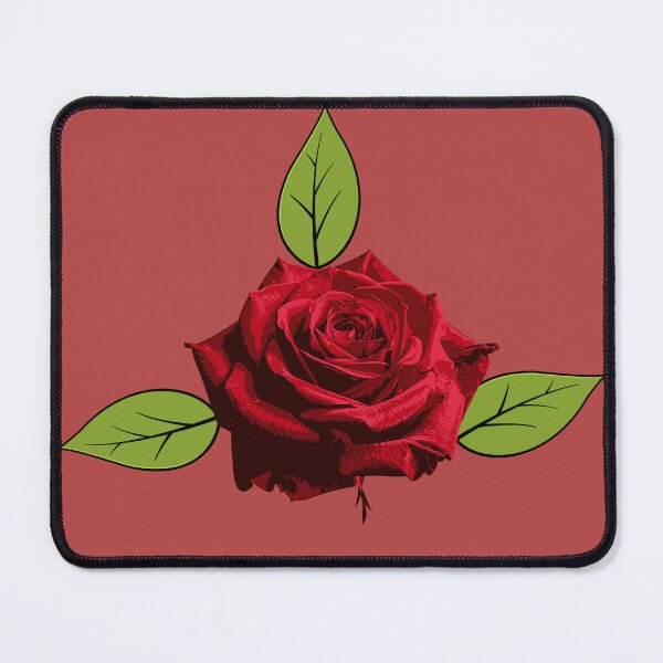 Item preview, Vibrant Red Rose Flower - Classic Romantic Botanical Illustration designed and sold by SolutionsArt.