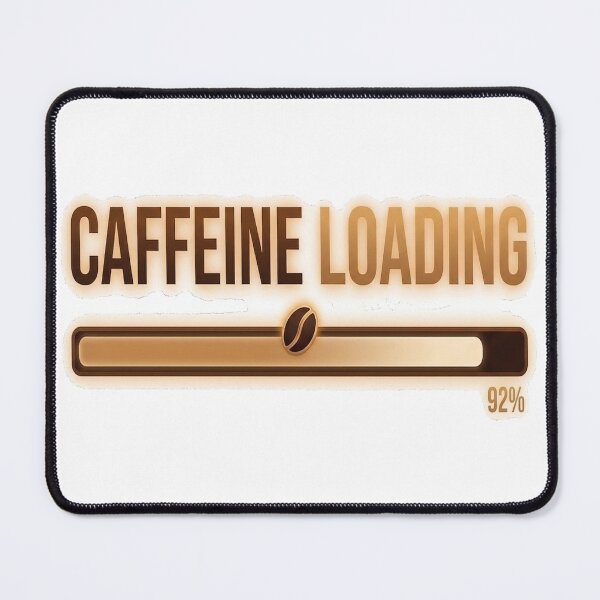 Item preview, Caffeine Loading Funny Coffee Design | Sarcastic Energy Meter Graphic designed and sold by Mysterious Shop.