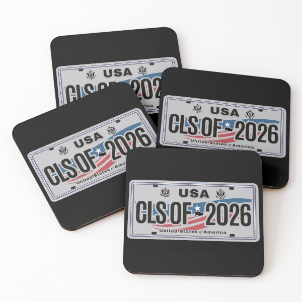 Item preview, Class of 2026 – USA License Plate Style Graduation Design with American Flag Wave designed and sold by GFamilyC.
