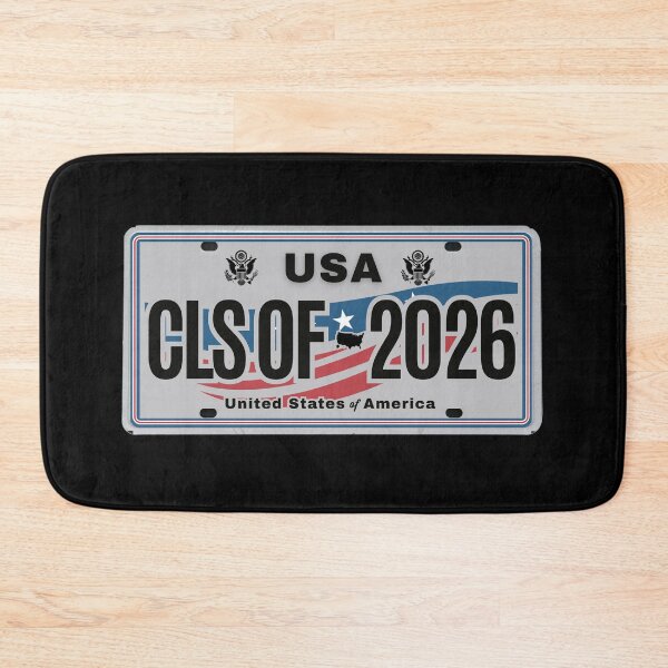 Item preview, Class of 2026 – USA License Plate Style Graduation Design with American Flag Wave designed and sold by GFamilyC.