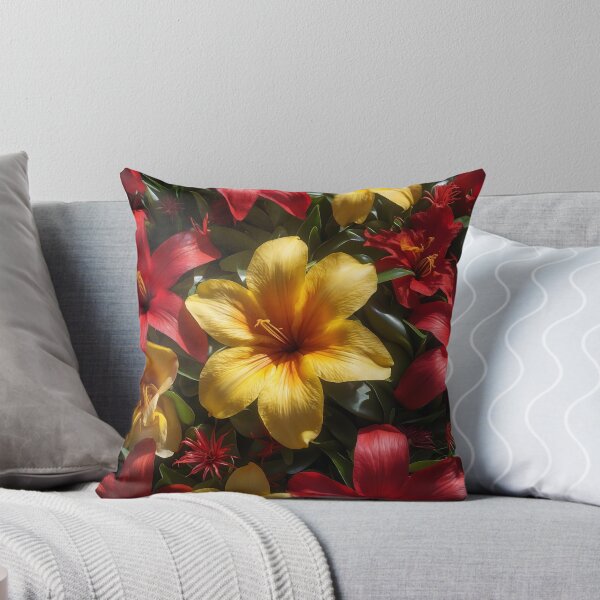 Item preview, Real Exotic Flowers Red Yellow designed and sold by NK-Studios .