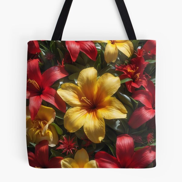 Item preview, Real Exotic Flowers Red Yellow designed and sold by NK-Studios .